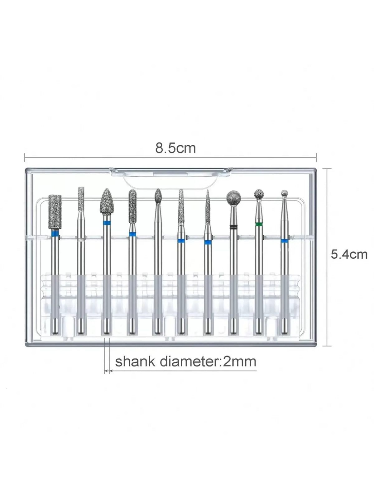 10 Pieces Nail Drill Bit Sander 332 Electric Nail File Diamond Pedicure Professional Sander Nail Accessories Sets Nail Drill Bits Pedicure Nail Art Tools Manicure Kit VXN Beauty