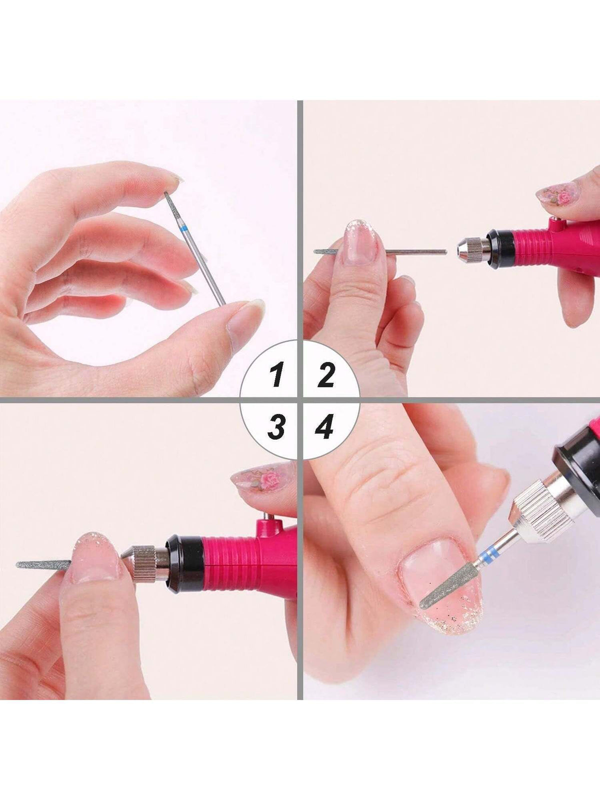 10 Pieces Nail Drill Bit Sander 332 Electric Nail File Diamond Pedicure Professional Sander Nail Accessories Sets Nail Drill Bits Pedicure Nail Art Tools Manicure Kit VXN Beauty