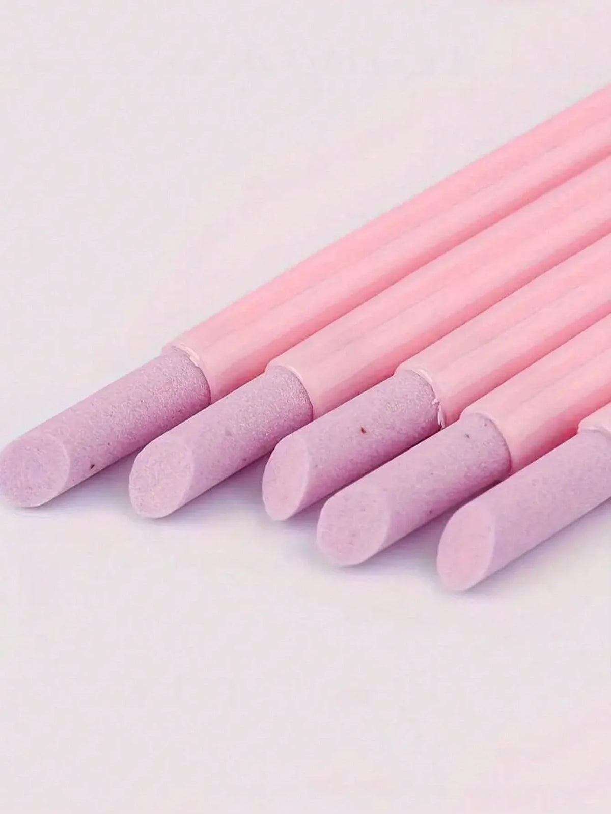 5Pcs Nail Art Tool Set 45 Degree Cuticle Remover Dead Skin Pusher Nail Buffer Polisher Pen Quartz Ceramic Head Manicure Pedicure Kit Home Professional Use Nail Pink VXN Beauty