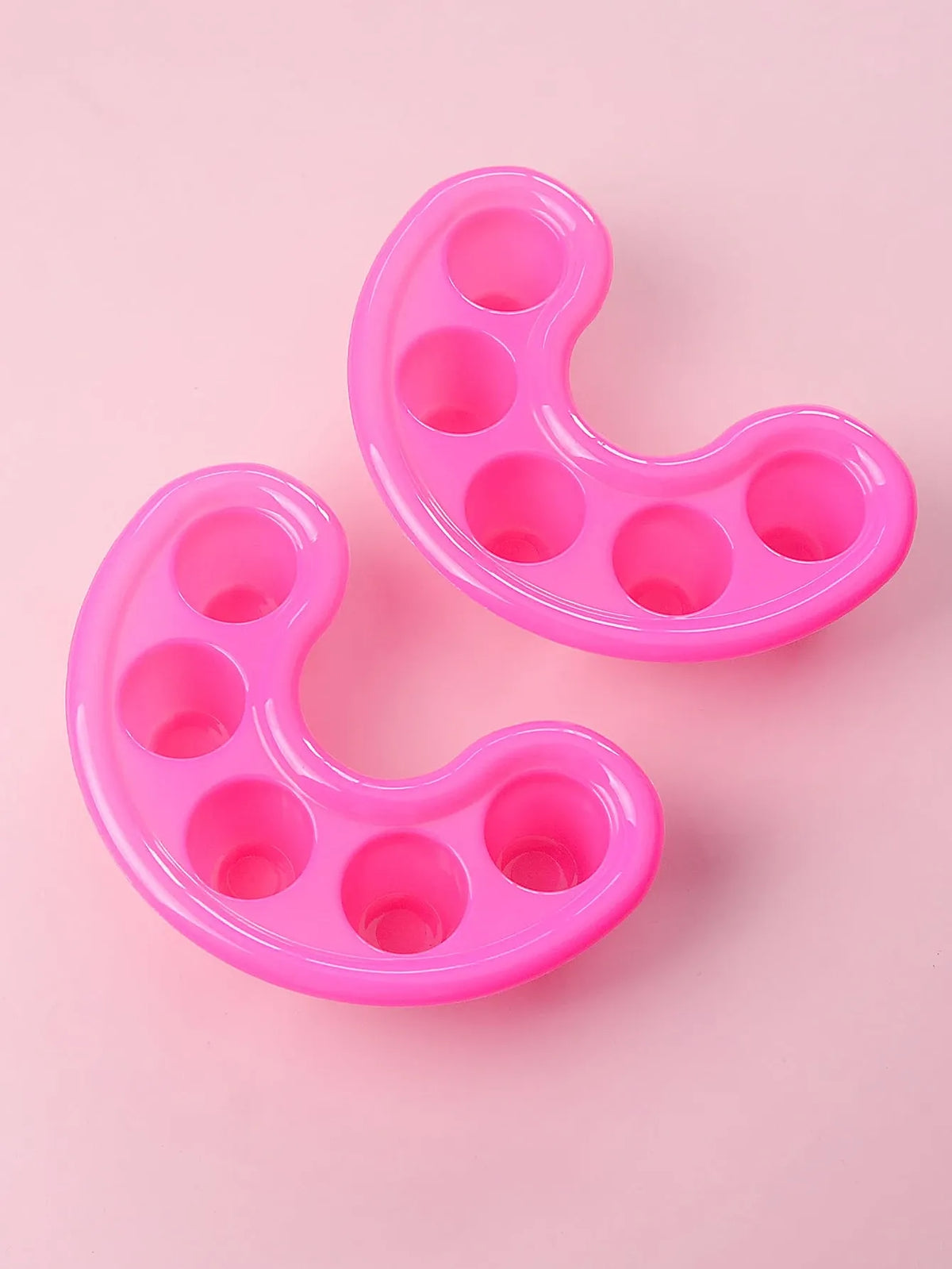 2pcs Nail Soak Bowl Manicure Tray Acrylic Nail Art Tools Salon Supplies For Soaking Fingertips Press On Nails Pedicure Spa Kit Pink VXN Beauty