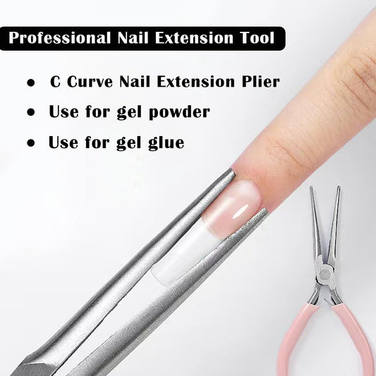 Nail Tip Pliers C Curve Nail Extension Gel Quick Building Pliers Stainless Steel Nail Shaping Nail Art Tool Perfect VXN Beauty