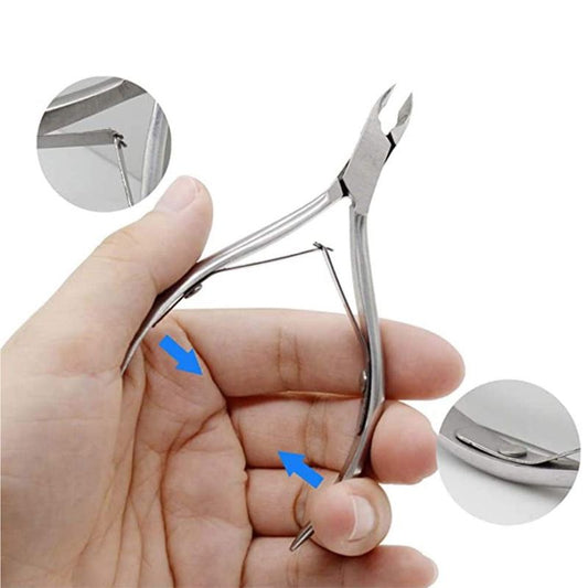 Nail Cuticle Spoon Pusher Remover Nail Cut Tool Pedicure Manicure Set. Pocket Nail Cuticle Nipper Pack Contains Nail Trimmer VXN Beauty