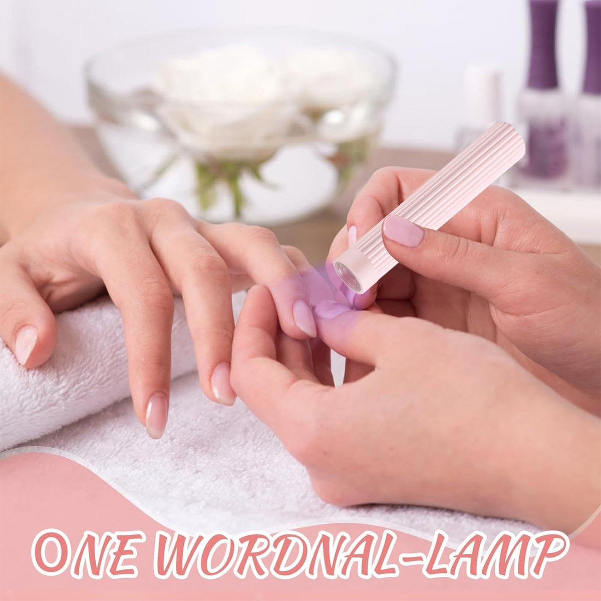 UV LED Nail Lamp, Nail UV Light Stick, Handheld Nail Dryer, Rechargeable Fast Drying Device, Manicure Accessories for All Gel VXN Beauty
