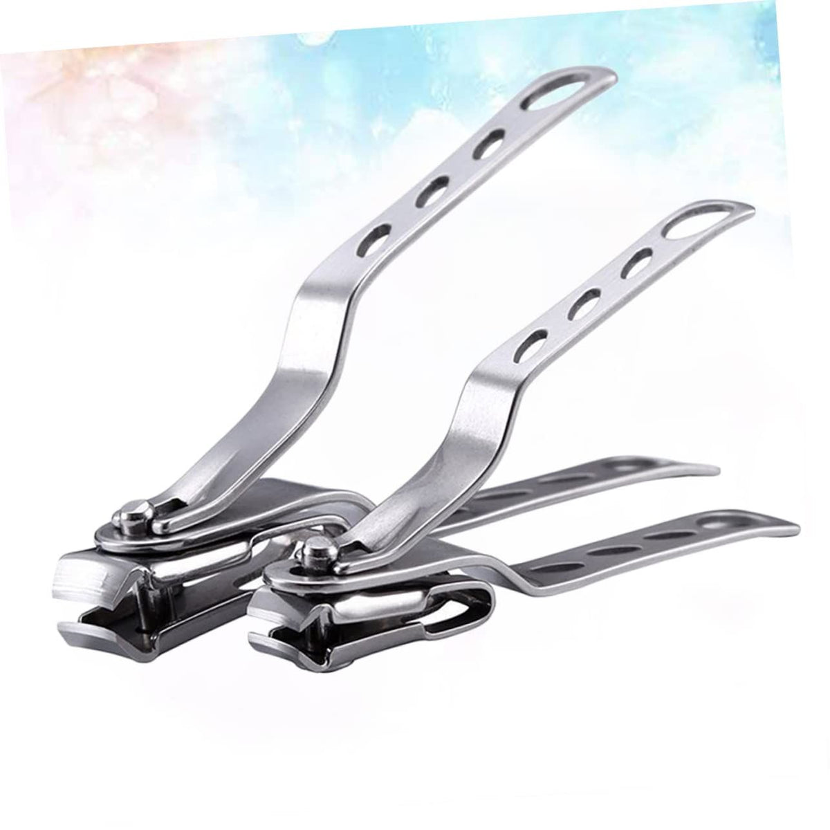 Long Handle Nail/Toenail Clipper for Men and Women Seniors with Thick Toenails (Swivel Head Design Provide Precision Cut) 2PCS VXN Beauty