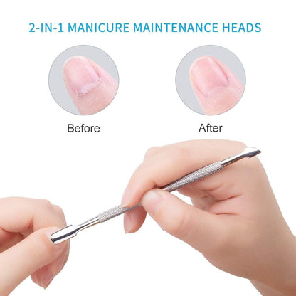 Cuticle Pusher Nail Pusher Gel Nail Remover Tool Dual-end Dead Skin Pusher-Nail Dirt Cleaner Tool Gel Polish Remover Tool VXN Beauty