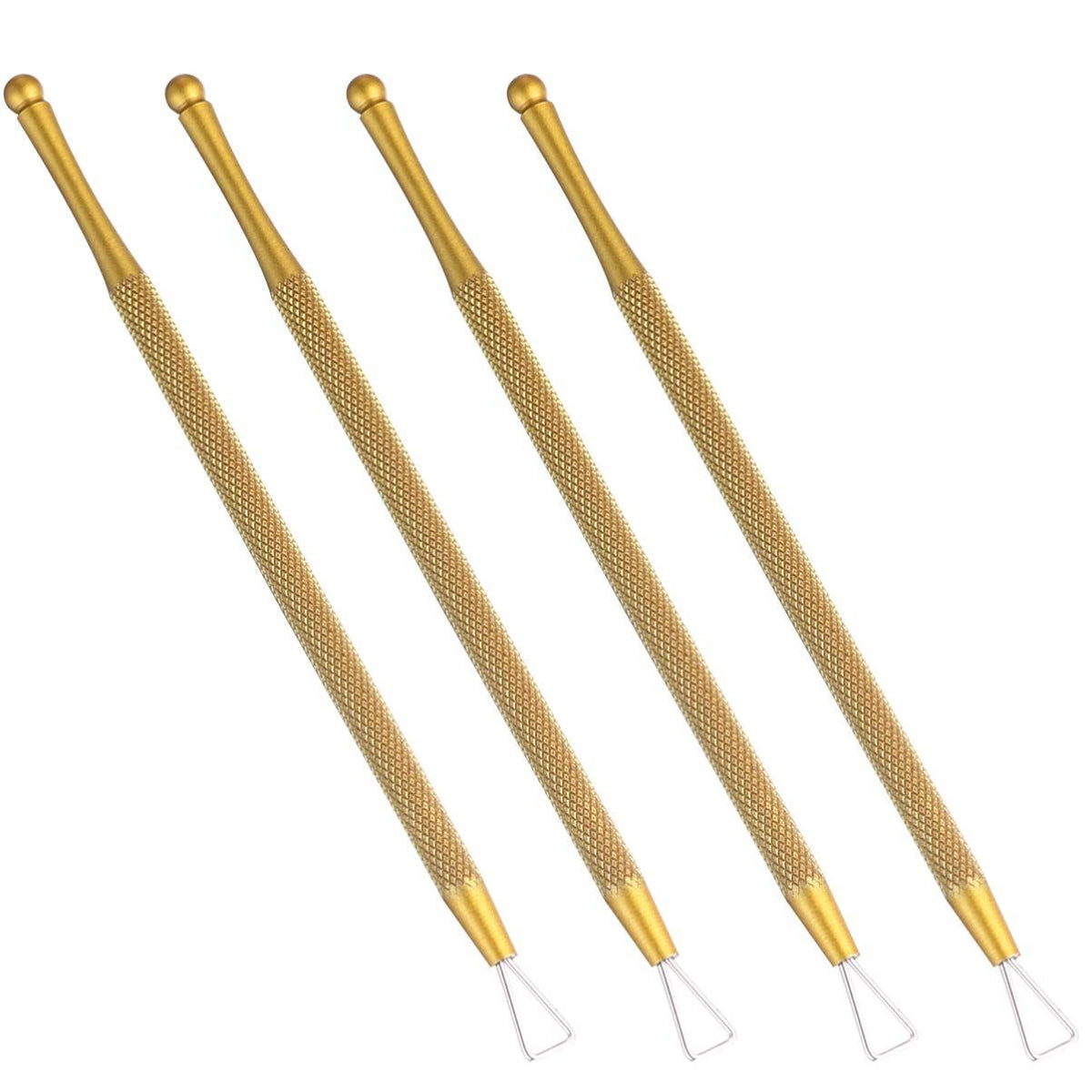 4 Pcs Cuticle Pusher Tool Nail Art Remover Tool Cuticle Nail Pusher Nail Dip Remover Scratch off Tool for Tickets Nail Scraper VXN Beauty