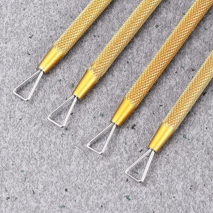 4 Pcs Cuticle Pusher Tool Nail Art Remover Tool Cuticle Nail Pusher Nail Dip Remover Scratch off Tool for Tickets Nail Scraper VXN Beauty