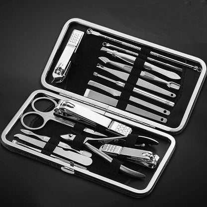 Nail Clippers 16Pcs Nail Art Manicure Tools Nails Clipper Scissors Tweezer Manicure Sets Nail Art Tools Durable VXN Beauty