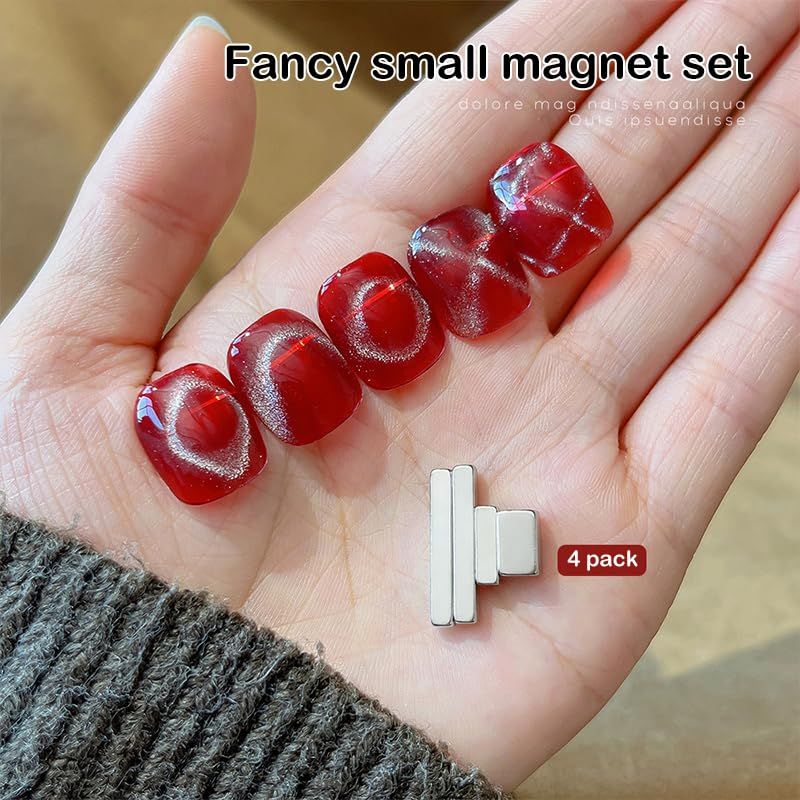 4Pc/set Mini Various Nail Art Magnetic Cat Eye Design Magnet Wand Gel Nail Polish Magic Manicure DIY VXN Beauty