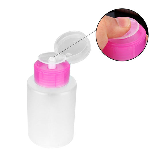 Nail polish remover container empty pump dispenser refillable portable bottle nail enhancement tools for storage VXN Beauty