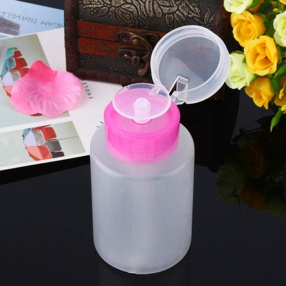 Nail polish remover container empty pump dispenser refillable portable bottle nail enhancement tools for storage VXN Beauty