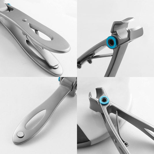 3 pcs Silver,Nail Clippers Set Thick Nails Durable Sharp Stainless Steel Nail Clippers Care Tools Men and Women Holiday Gifts VXN Beauty