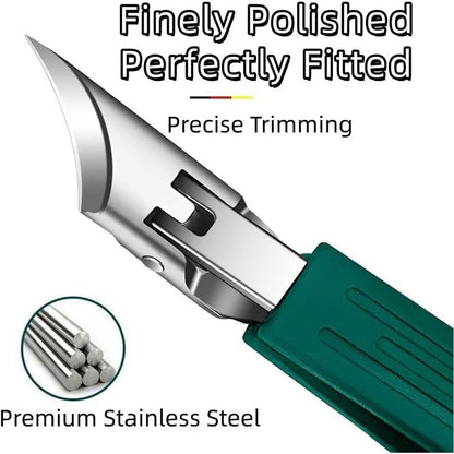Professional 3-in-1 Pedicure Clipper Set, Premium 3-Piece Eagle Beak Nail Clipper Set, Super Sharp Oblique Nail Clippers, for Thick Nails, Seniors & Ingrown Care with File & Lifter VXN Beauty