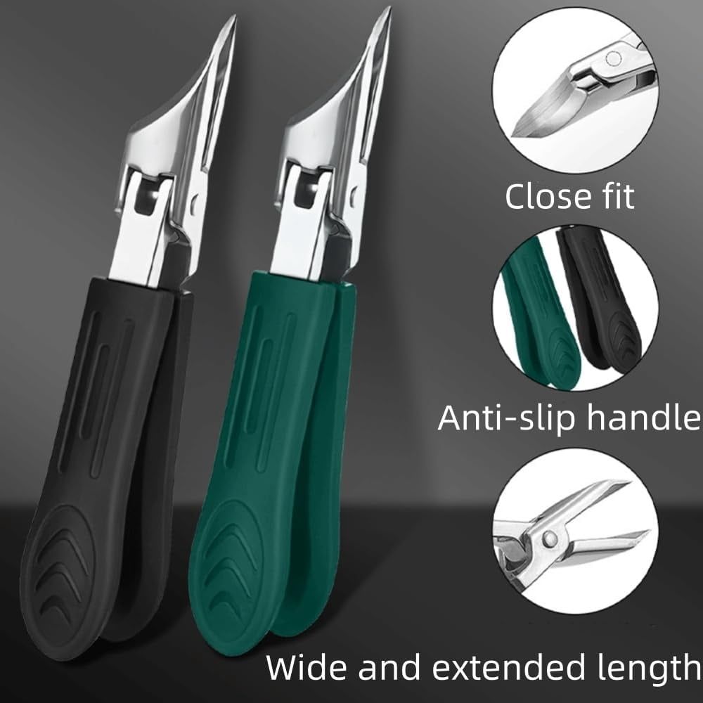 Professional 3-in-1 Pedicure Clipper Set, Premium 3-Piece Eagle Beak Nail Clipper Set, Super Sharp Oblique Nail Clippers, for Thick Nails, Seniors & Ingrown Care with File & Lifter VXN Beauty