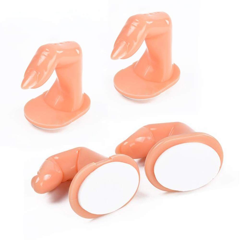 Practice Finger Nail Art Practice Finger Plastic Fake Fingers with Nails for Hand Nail Art Training Display Decoration (20pcs) VXN Beauty