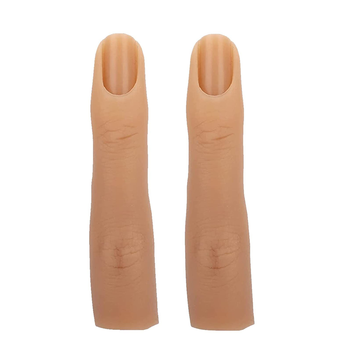 Silicone Practice Fingers for Acrylic Nails, Bendable Fake Nail Training Finger Manicure DIY Nail Art (3-2pcs) VXN Beauty