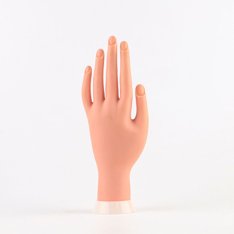 Practice Nail Tips Art Trainer Training Hand Tool Flexible Bendable Movable Fake Mannequin Left Hands Manicure Tool VXN Beauty