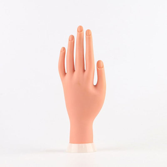 Practice Nail Tips Art Trainer Training Hand Tool Flexible Bendable Movable Fake Mannequin Left Hands Manicure Tool VXN Beauty