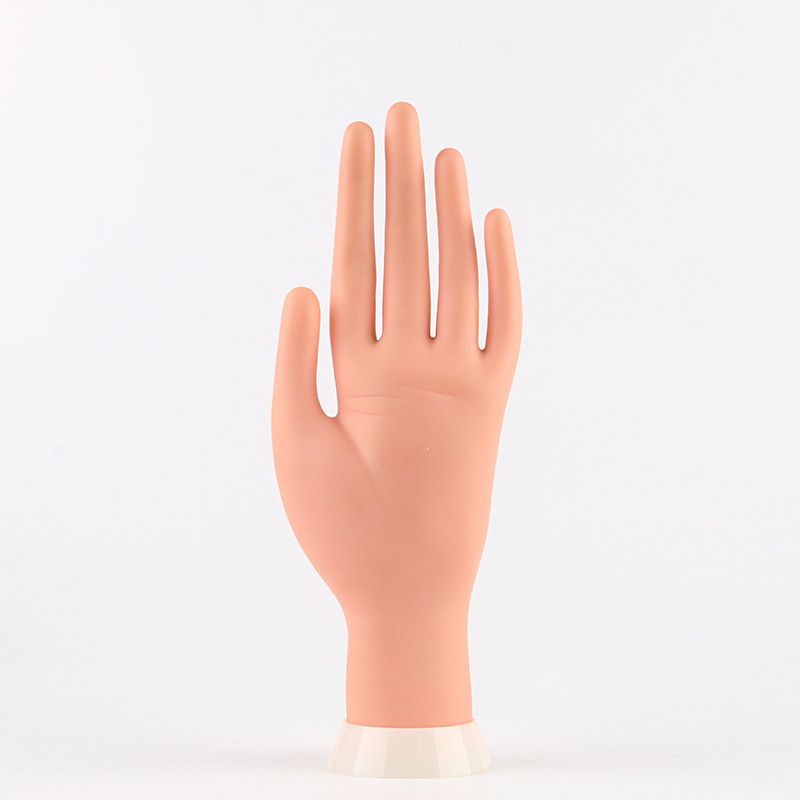 Practice Nail Tips Art Trainer Training Hand Tool Flexible Bendable Movable Fake Mannequin Left Hands Manicure Tool VXN Beauty
