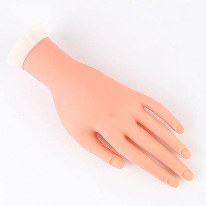 Practice Nail Tips Art Trainer Training Hand Tool Flexible Bendable Movable Fake Mannequin Left Hands Manicure Tool VXN Beauty