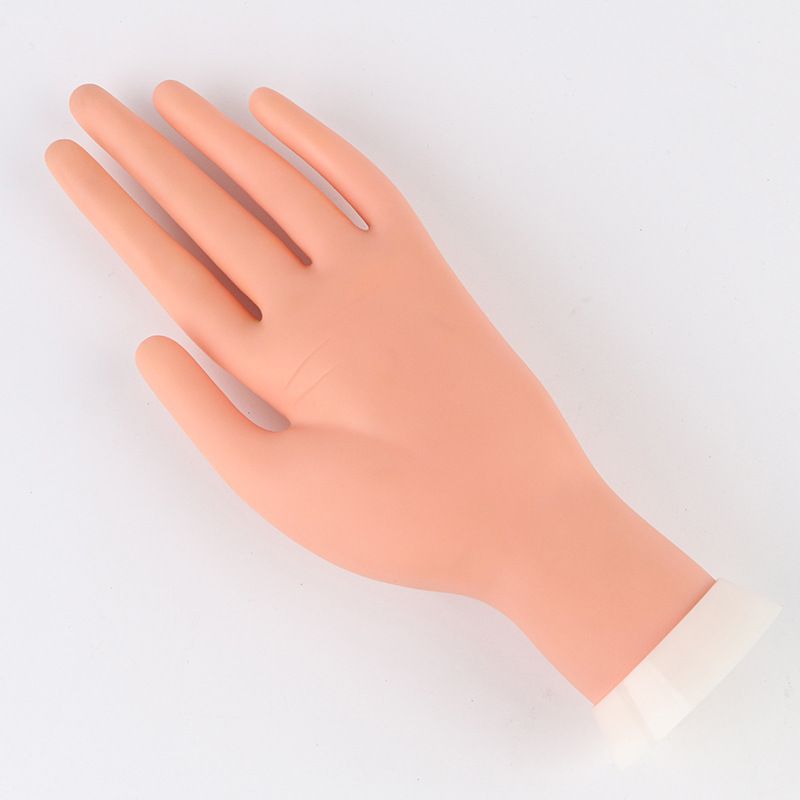 Practice Nail Tips Art Trainer Training Hand Tool Flexible Bendable Movable Fake Mannequin Left Hands Manicure Tool VXN Beauty