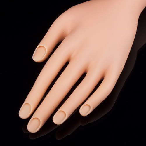 Practice Nail Tips Art Trainer Training Hand Tool Flexible Bendable Movable Fake Mannequin Left Hands Manicure Tool VXN Beauty