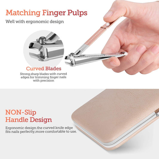 18 in 1 Stainless Steel Professional Manicure & Pedicure Kit for Women Includes Scissors Nail Cutte VXN Beauty