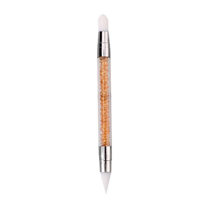 3 Pcs Nail Art Sculpture Pen Dual Tipped Silicone Nail Tools Acrylic Pen Silicone Brushes for Resin Nail Art Tools for Design VXN Beauty