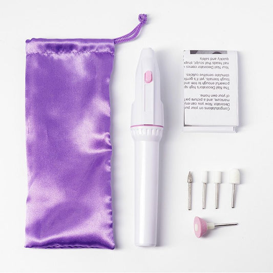 Portable mini Nail Drill, Acrylic Nail Tools, Electric Nail Polishing Machine, Pen Shape Finger Toe Nail Care,Nail File Nail Tips VXN Beauty