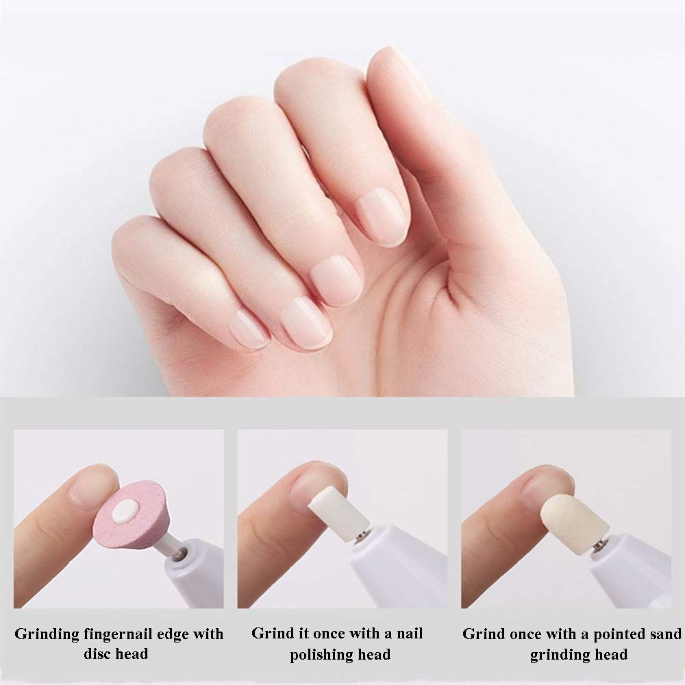 Portable mini Nail Drill, Acrylic Nail Tools, Electric Nail Polishing Machine, Pen Shape Finger Toe Nail Care,Nail File Nail Tips VXN Beauty