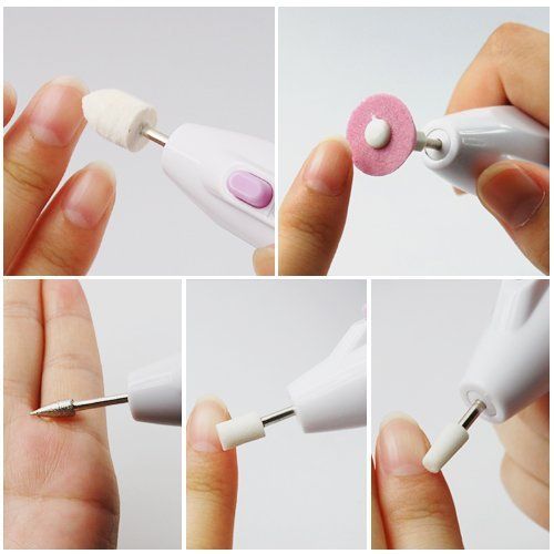 Portable mini Nail Drill, Acrylic Nail Tools, Electric Nail Polishing Machine, Pen Shape Finger Toe Nail Care,Nail File Nail Tips VXN Beauty
