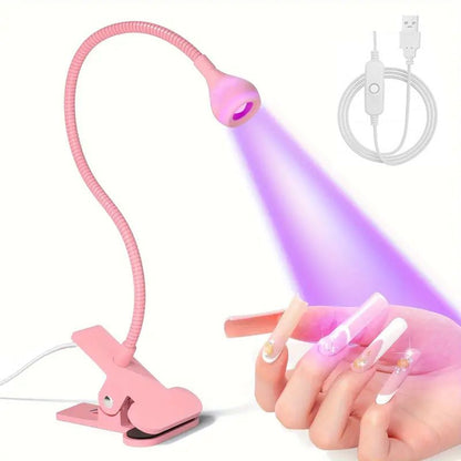Nail Lamps Flexible Gooseneck Lamp Quicky Dry Nail Manicure Dryer Gel Polish Curing Light Plug Play Portable Flash Cure Light VXN Beauty