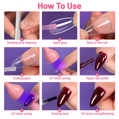 Nail Lamps Flexible Gooseneck Lamp Quicky Dry Nail Manicure Dryer Gel Polish Curing Light Plug Play Portable Flash Cure Light VXN Beauty