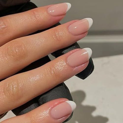 French Manicure Nail Set for Salon & Home DIY Nail Art, Complete at-Home Nail Care Kit (light pink) VXN Beauty
