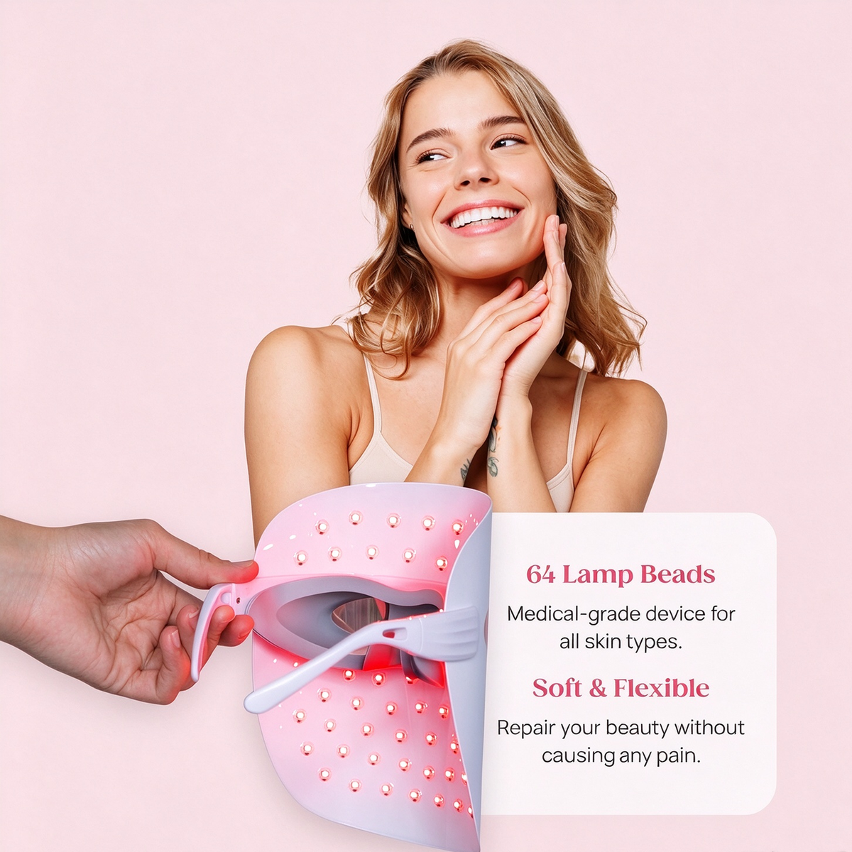 Red Light Therapy Mask: LED Face Mask Facial Treatment Beauty Machine Skin Care VXN Beauty