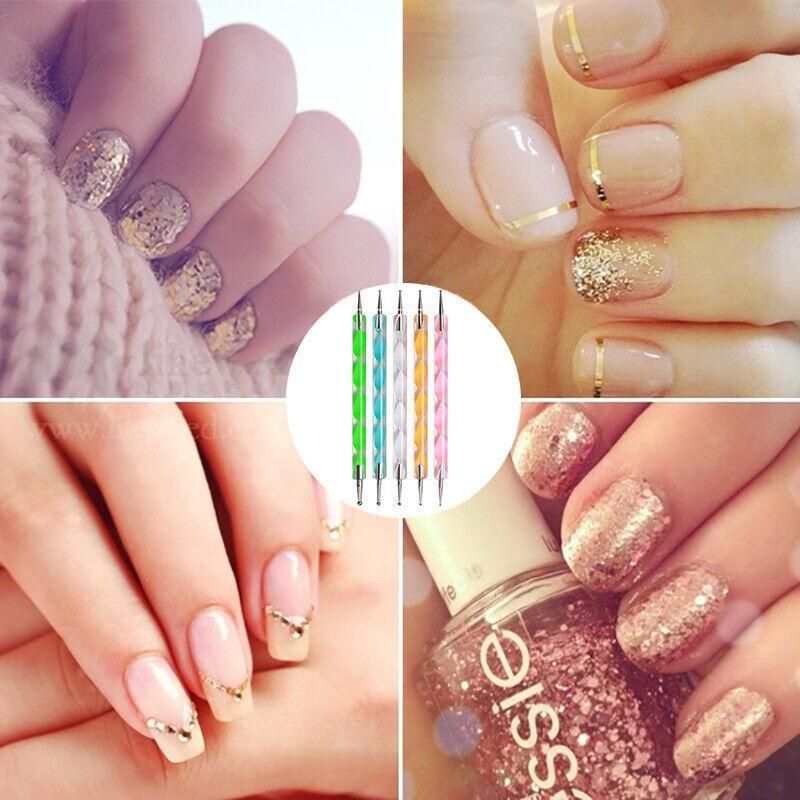 30Pcs Diy Nail Art Painting Drawing Design Brushes Dotting Pen Tool Pen Kit VXN Beauty