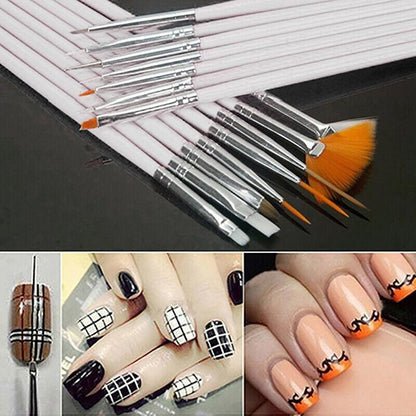30Pcs Diy Nail Art Painting Drawing Design Brushes Dotting Pen Tool Pen Kit VXN Beauty