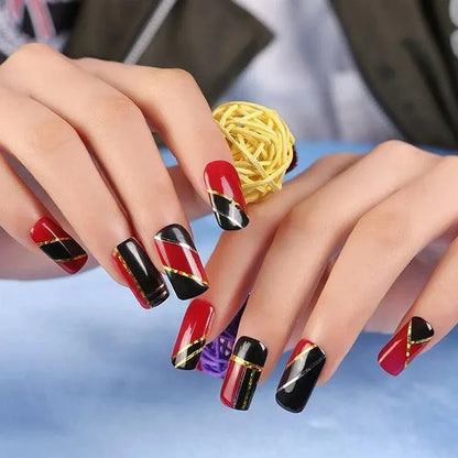 32Pcs Nail Striping Tape Metallic Laser Line Sticker Rolls Manicure Diy Mixed Au VXN Beauty