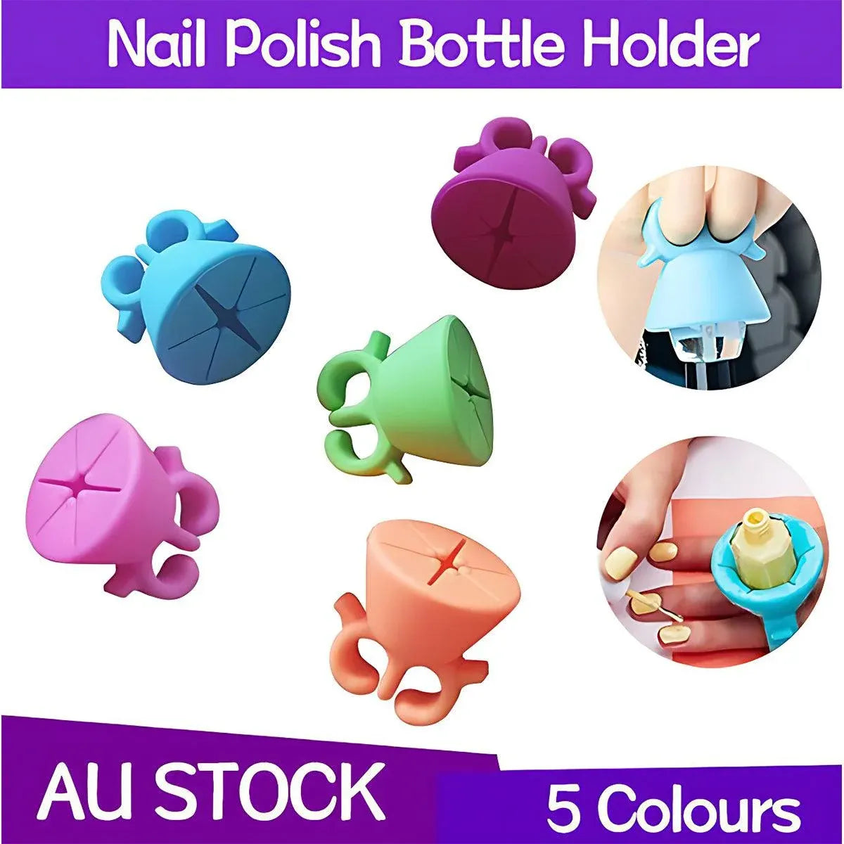 The Original Nail Polish Bottle Holder Ring Wearable  Nail  Varnish  Holder  Au VXN Beauty