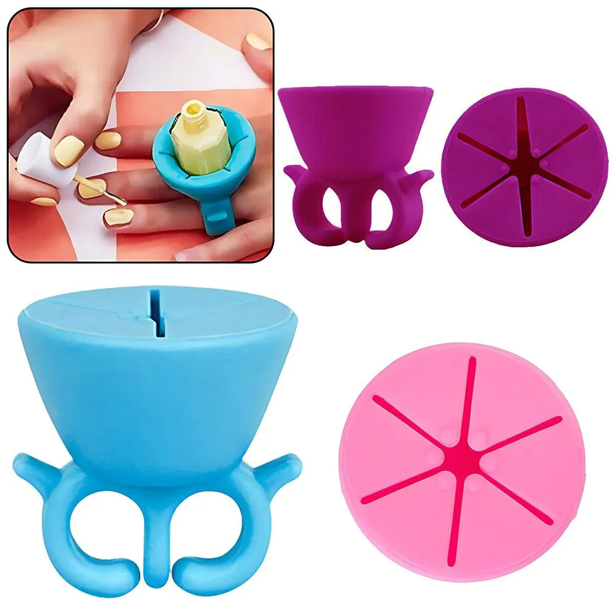The Original Nail Polish Bottle Holder Ring Wearable  Nail  Varnish  Holder  Au VXN Beauty