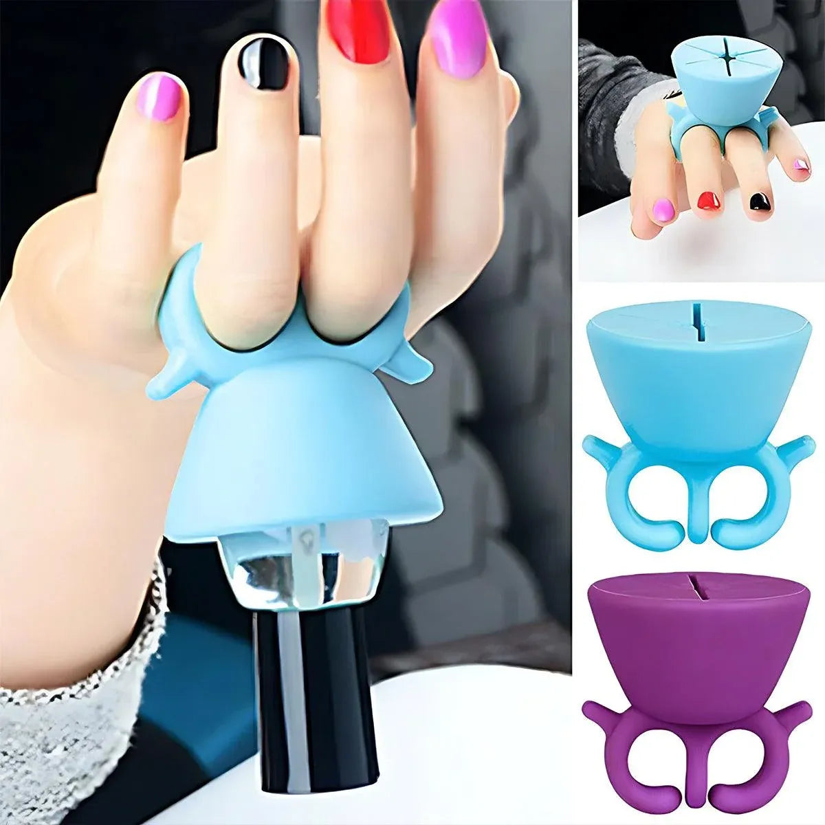 The Original Nail Polish Bottle Holder Ring Wearable  Nail  Varnish  Holder  Au VXN Beauty