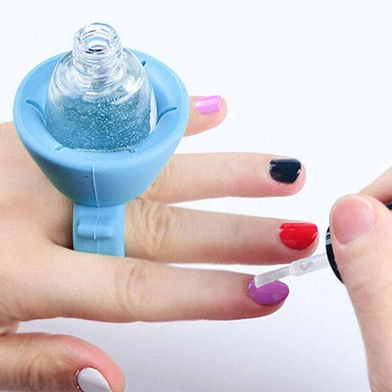 The Original Nail Polish Bottle Holder Ring Wearable  Nail  Varnish  Holder  Au VXN Beauty