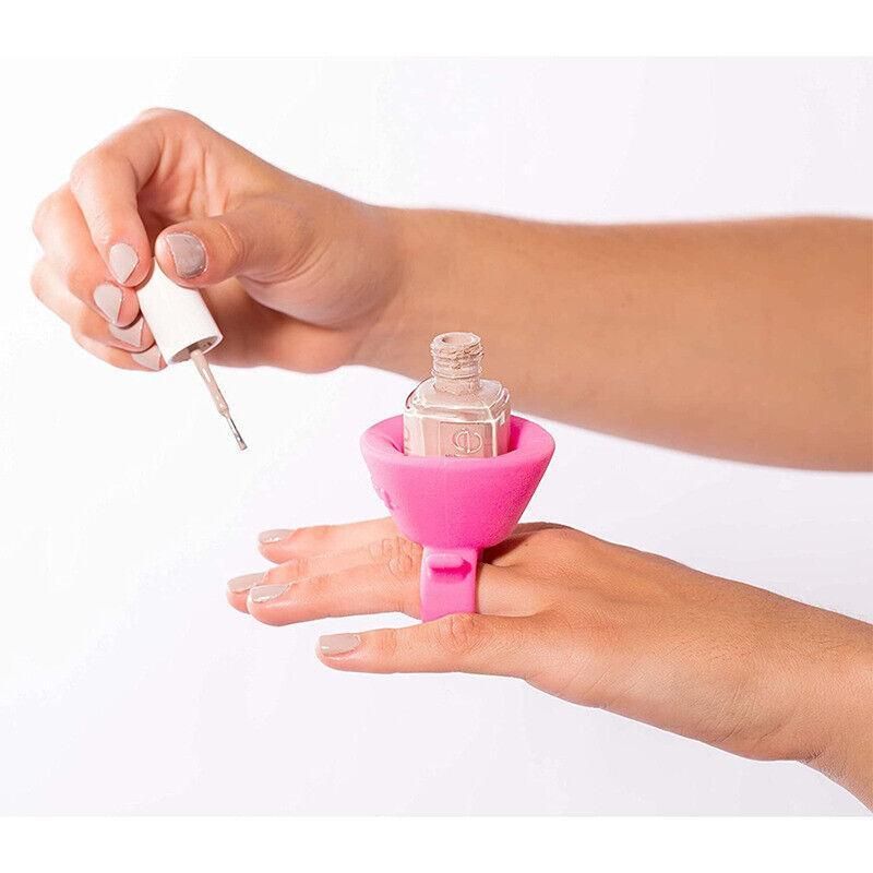 The Original Nail Polish Bottle Holder Ring Wearable  Nail  Varnish  Holder  Au VXN Beauty