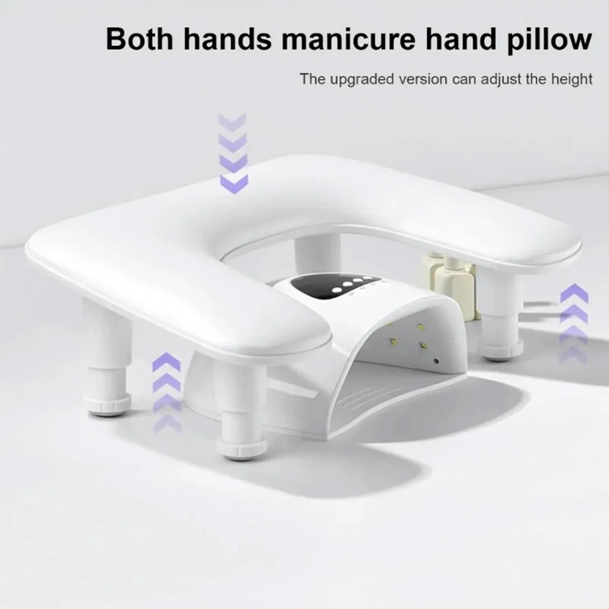 Manicure Hand Rest PU Leather Nail Arm Cushion Portable Tilting Detachable Pad VXN Beauty