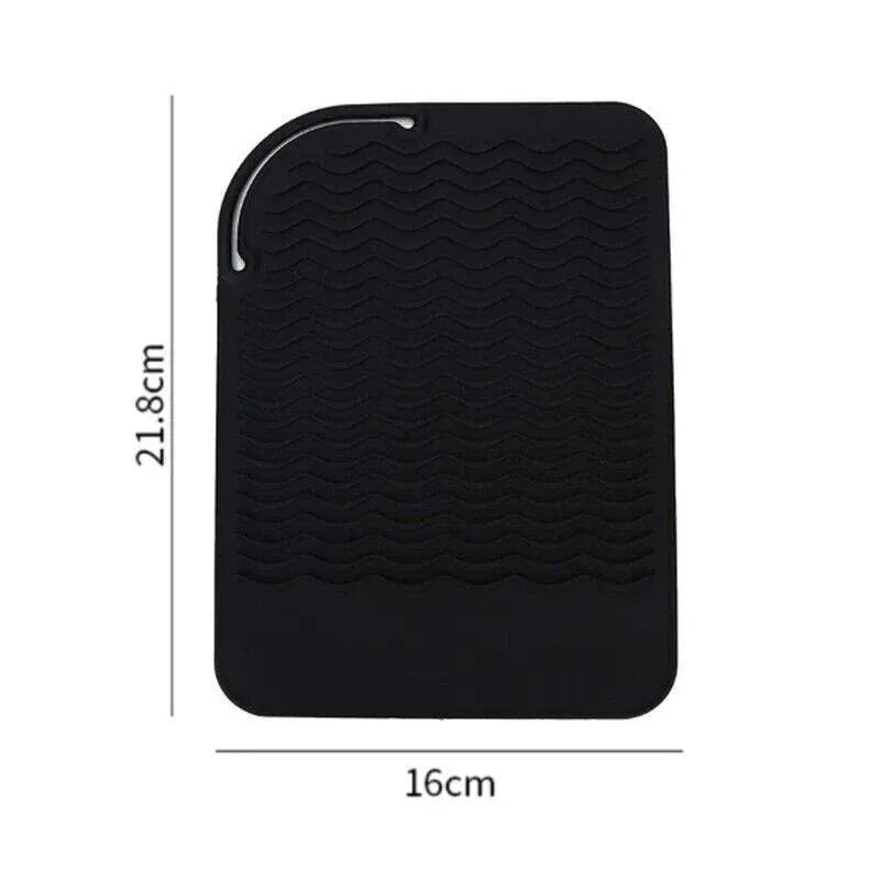Hair Styling Tools Heat Resistant Mat for Curling Iron Flat Iron Straightener Pad - Grey VXN Beauty