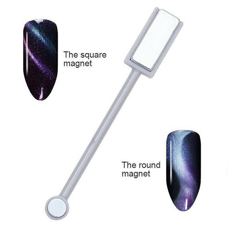 Nail Art Cat Eye Effect Stick for UV Gel Polish Design Tool for Manicure Styling Use - 1PC Double-Use VXN Beauty