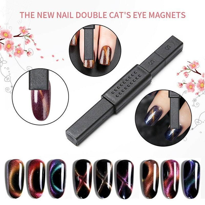 Nail Art Cat Eye Effect Stick for UV Gel Polish Design Tool for Manicure Styling Use - 1PC Double-Use VXN Beauty