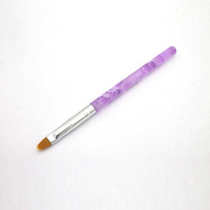 7Pcs Round Head Uv Gel Nail Acrylic Brush Hair Size No.2-14 Good For Starter Pen VXN Beauty