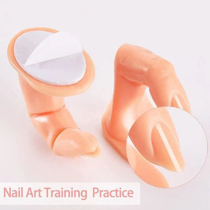 5PCS Model Fake Display Hand Nail Art Practice Finger For Training Manicure VXN Beauty