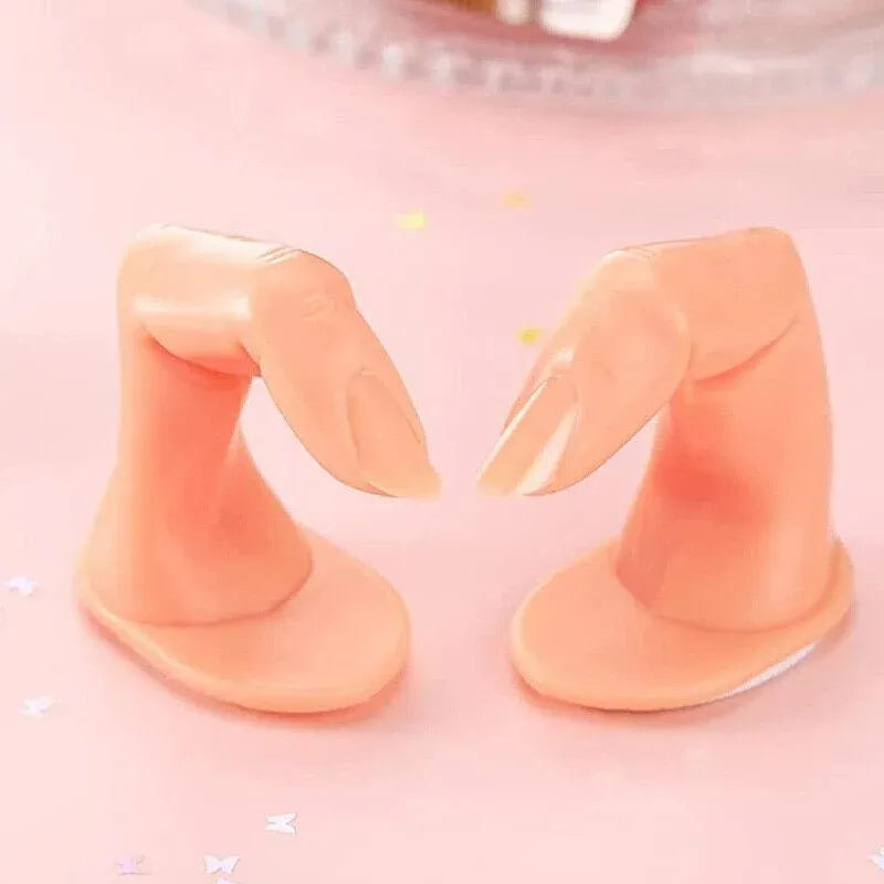5PCS Model Fake Display Hand Nail Art Practice Finger For Training Manicure VXN Beauty